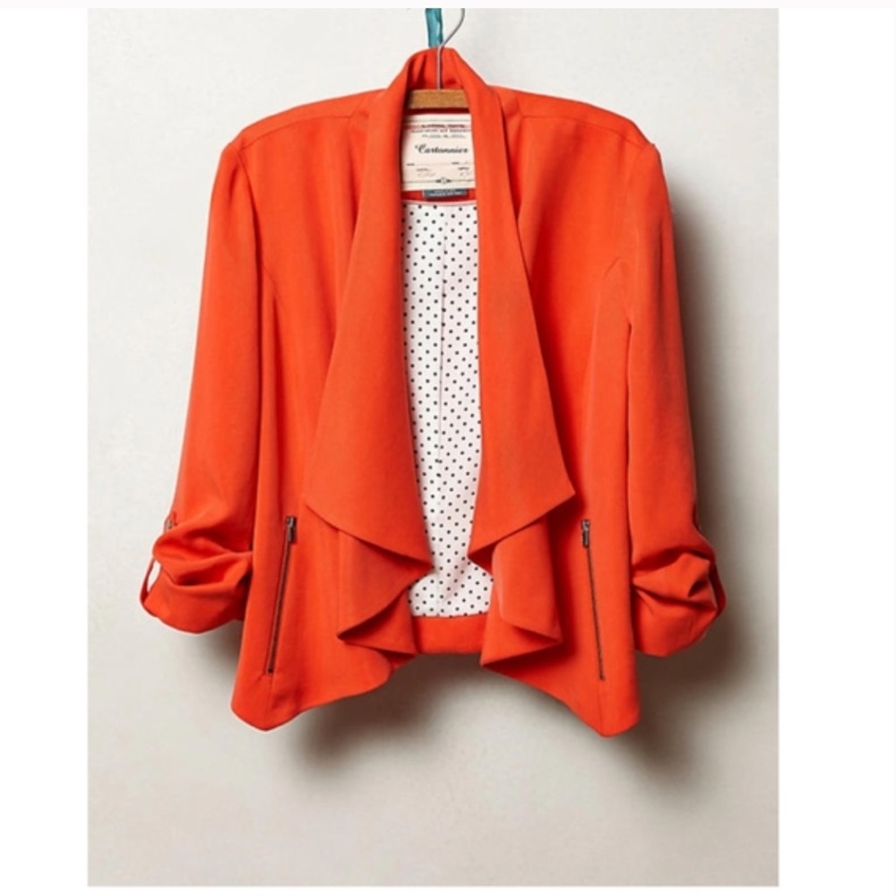 Anthropologie Cartonnier Coral Blazer